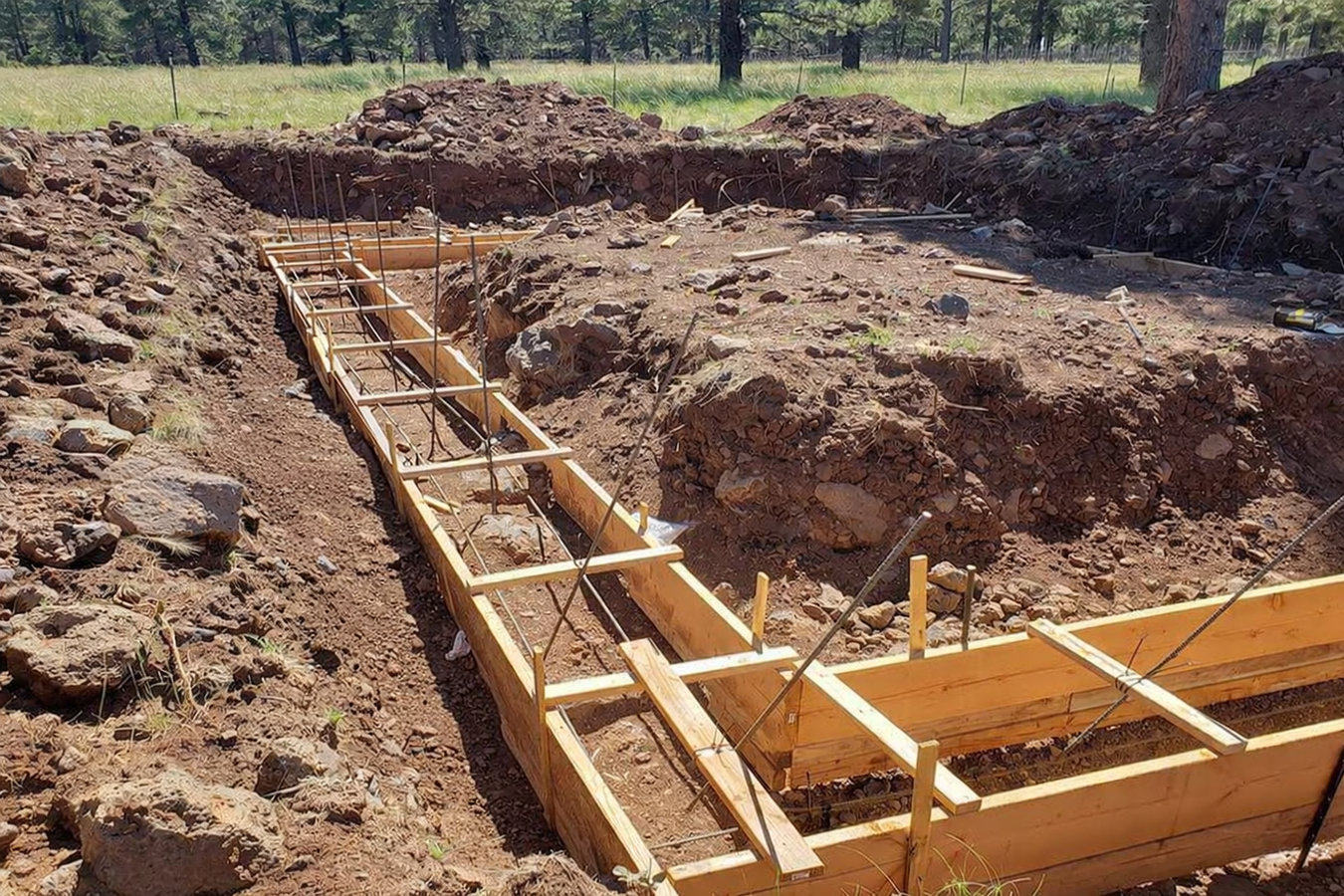 Concrete footings in Marysville, WA